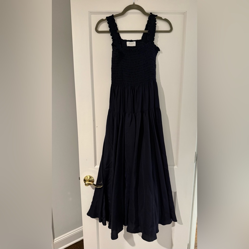 La Ligne Navy Silk Dress size Small - Picture 1 of 4